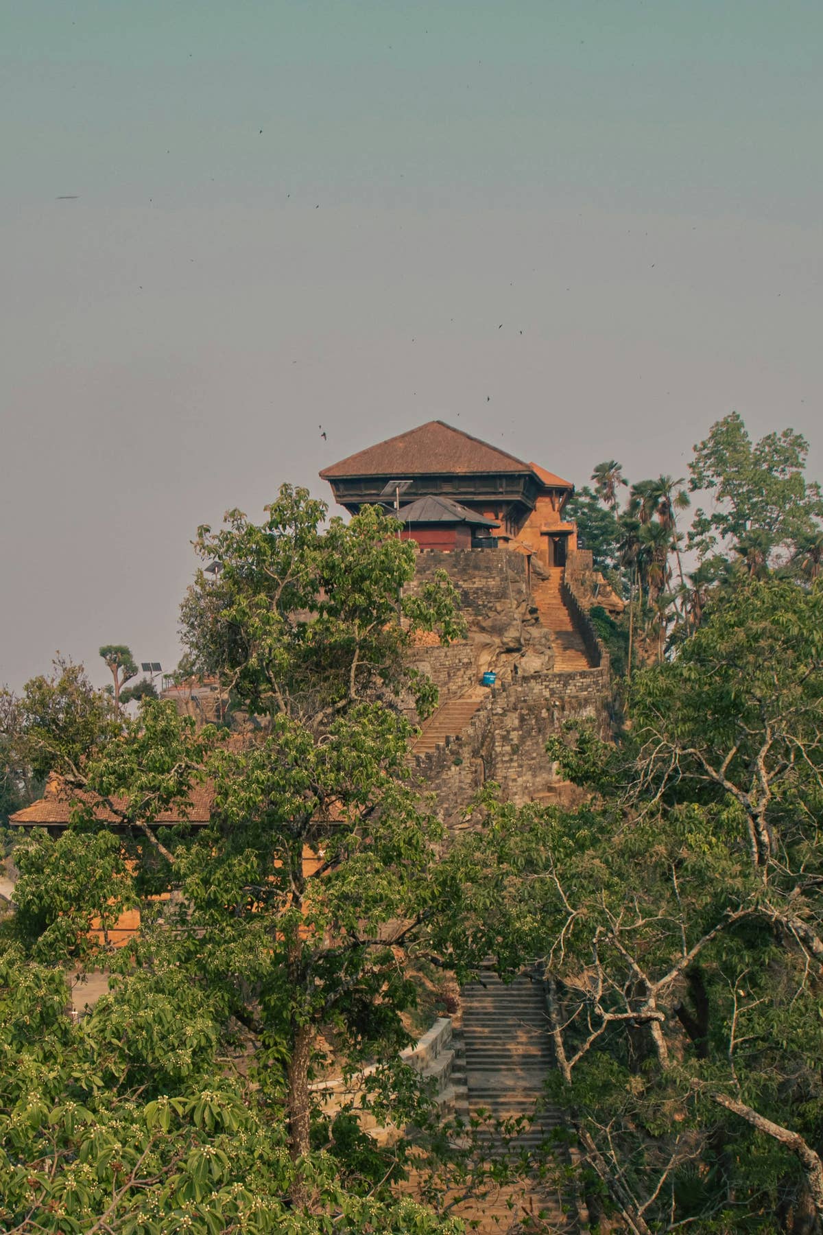 Gorkha Durbar, the hilltop palace above Gorkha where the trek ends, Nepal