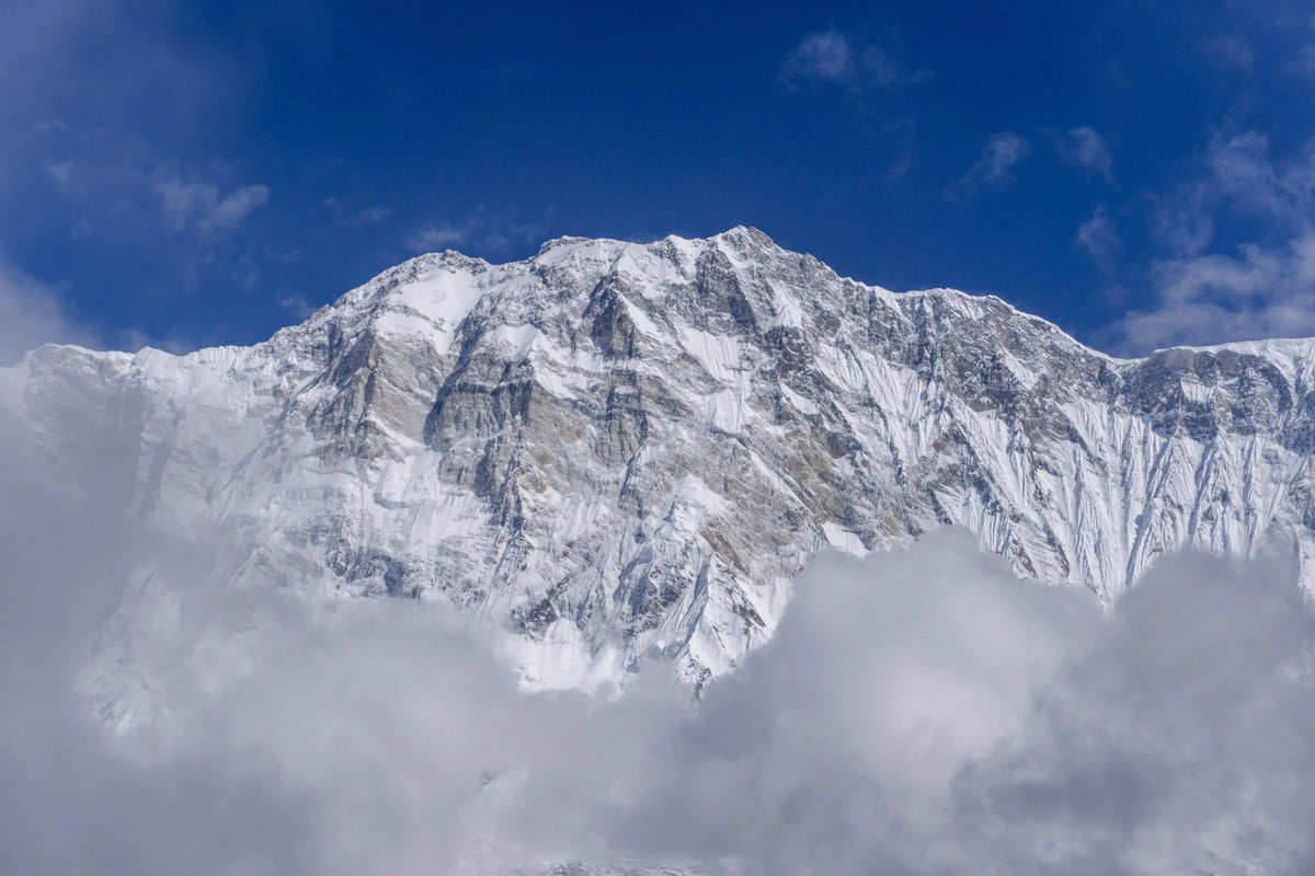 Mountain wall in the Annapurna Sanctuary, Nepal.