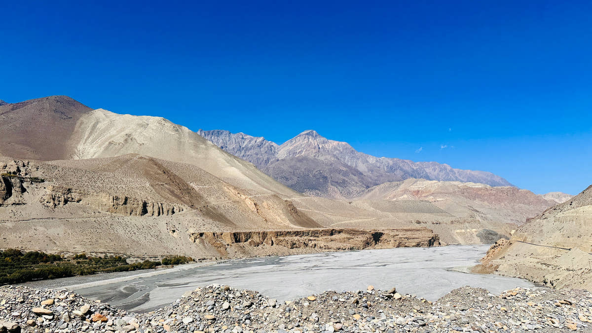 Kali Gandaki valley in Mustang, Nepal.