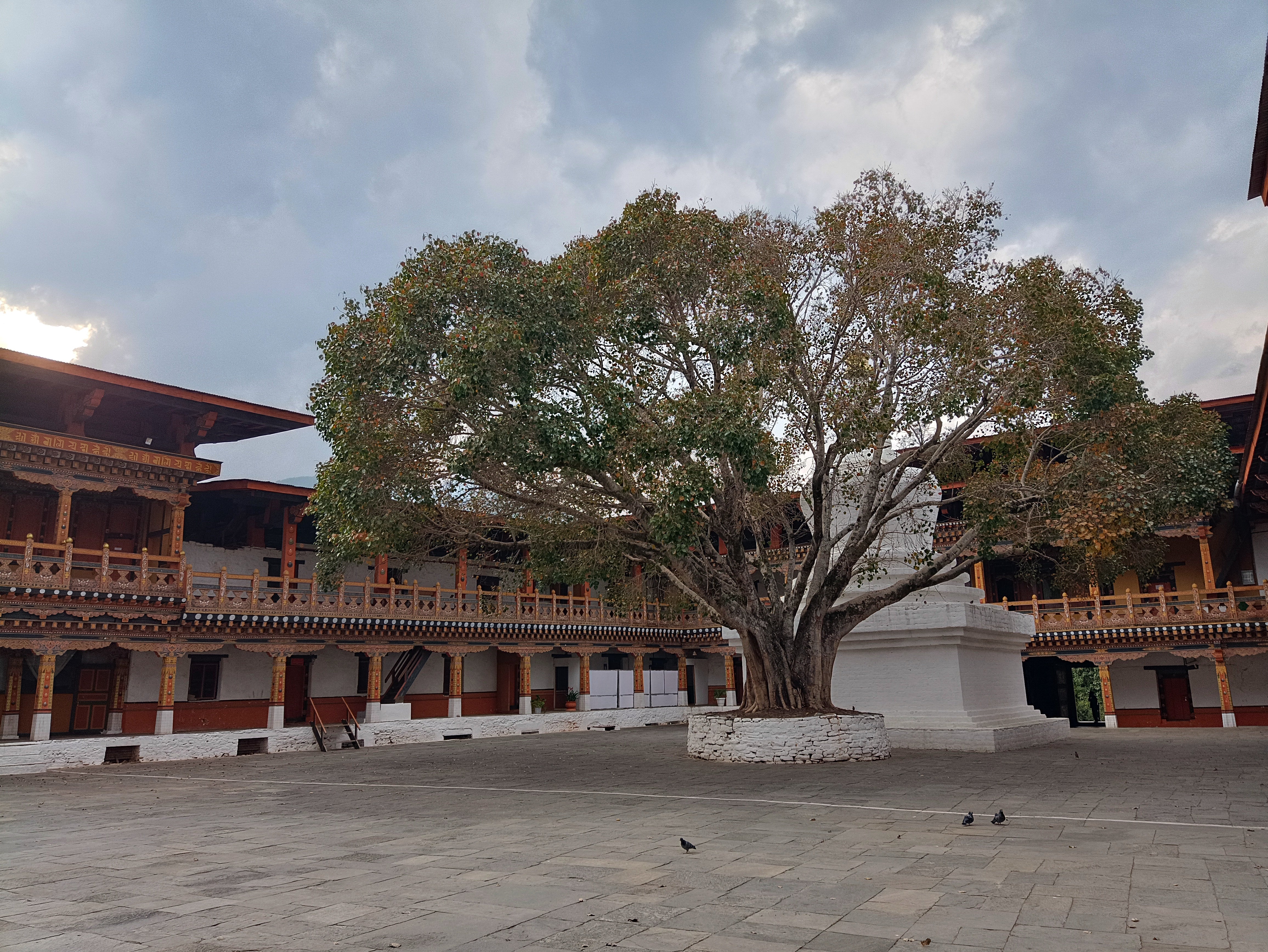 Courtyard at Punakha Dzong, Bhutan.