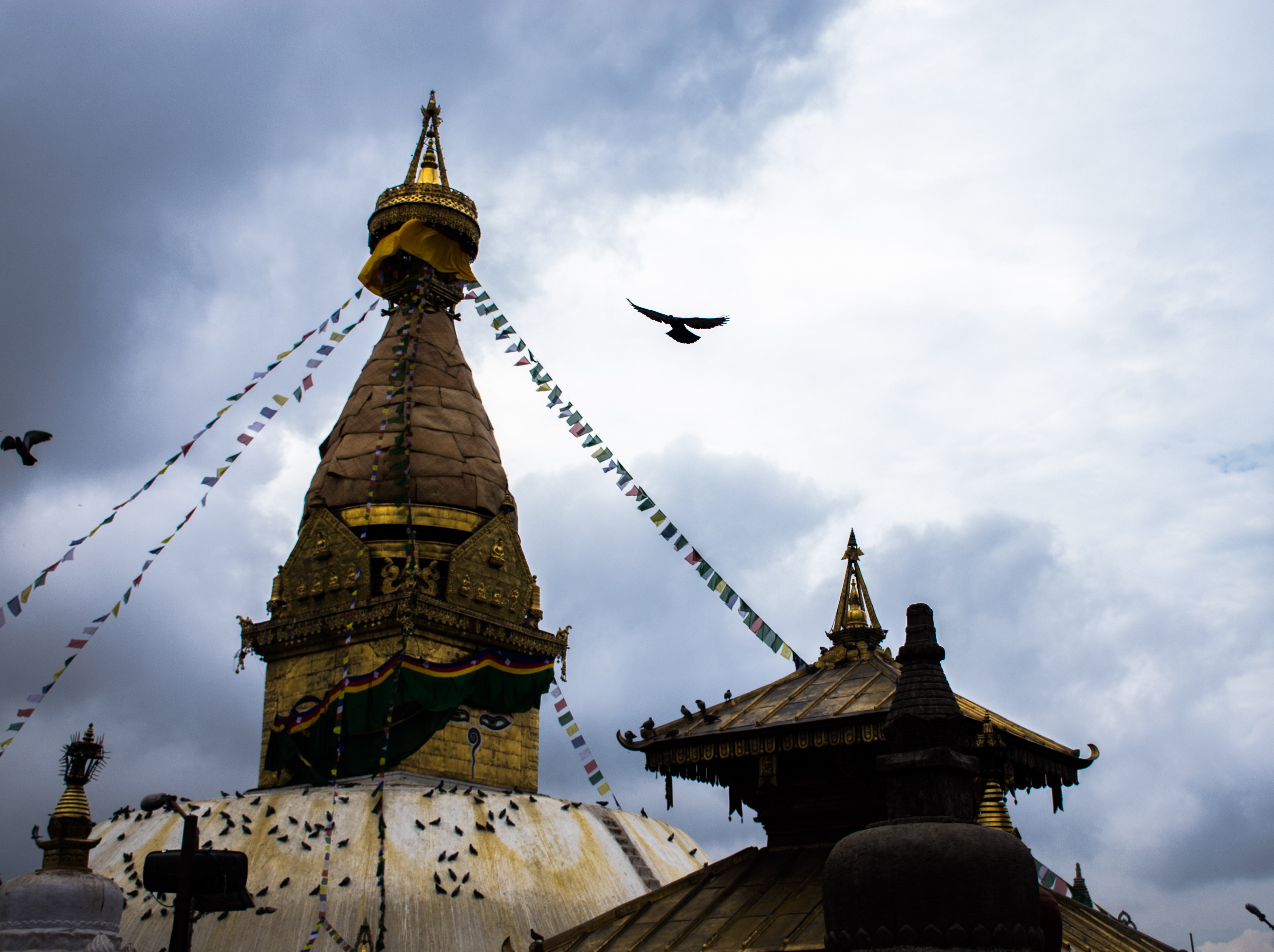 Swayambhunath stupa in Kathmandu, Nepal.